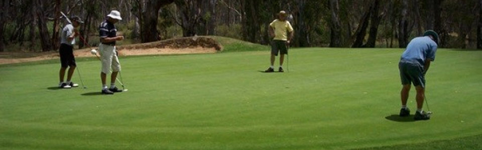 Golfers at Cohuna Golf Club